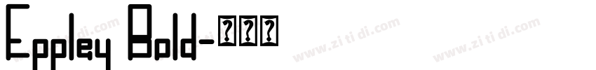 Eppley Bold字体转换